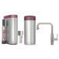 Preview: Quooker Flex Square | Reservoirs COMBI | CUBE & Filter | verchromt glänzend | sofort-Kochend-Wasserhahn